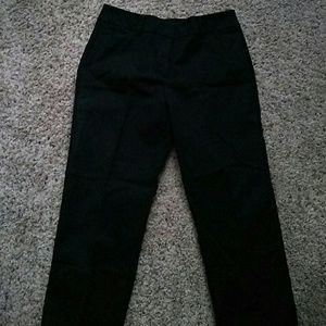 Black crop pants